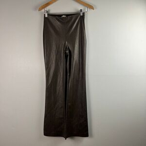 Aritzia Wilfred Elaine High-waist flared Vegan Leather pants